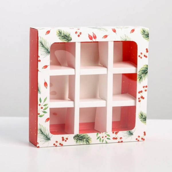 Коробка для 9 конфет " Загадай желание"