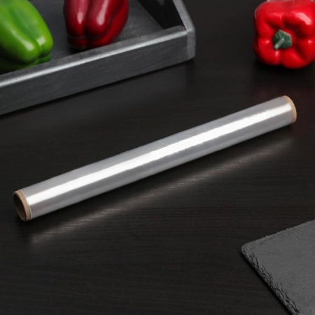 Пленка пищевая  «Доляна», 30 см × 20 м, 8 мкм, цвет белый