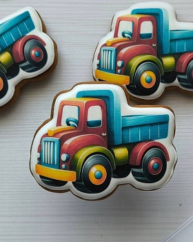 Пряник имбирный "Самосвал", 10 см