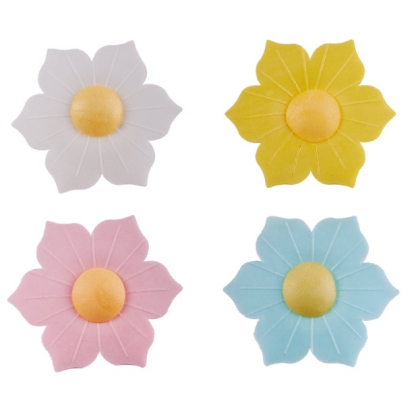 Цветы вафельные "Нарциссы", цвет микс, 1 шт