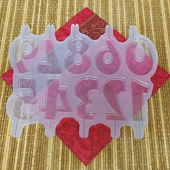 Силиконовый молд "Цифры-Showcard Gothic" 8 см