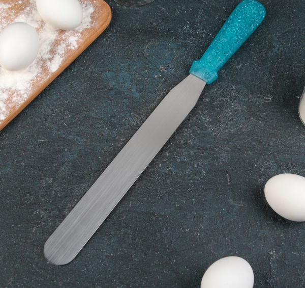 Лопатка-палетка прямая Космос, с пластиковой ручкой, 36,5 см, рабочая часть 25 см