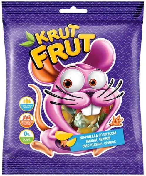Мармелад жевательный «KrutFrut»,  в форме мышки, 100 гр