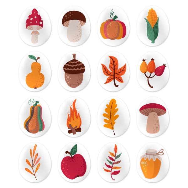 Сахарные фигурки МИНИ-медальоны Осеннее настроение, 20 гр