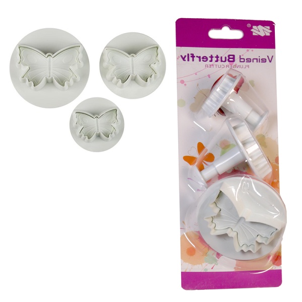 Набор плунжеров кондитерских Доляна «Бабочка», 4,5×5 см, 3 шт