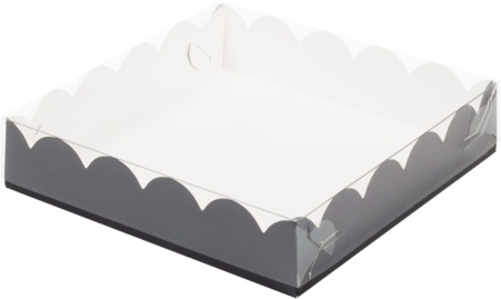 Коробка для пряников и печенья, размер 200*200*35 мм, черная