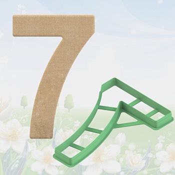 Форма вырубка для торта Цифра 7, размер 25