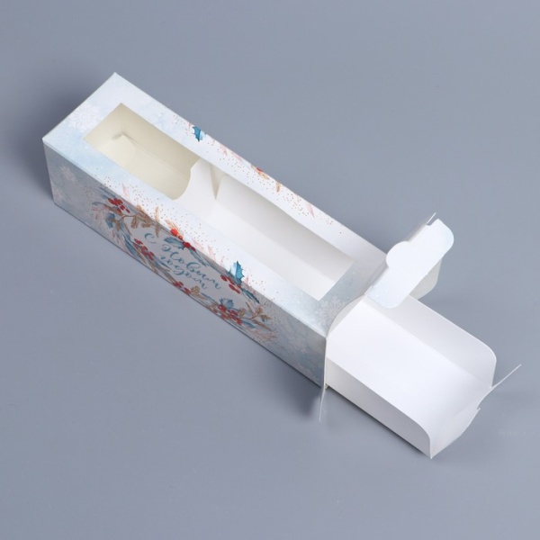 Коробочка для макарон «Вьюга», 180*55*55 мм