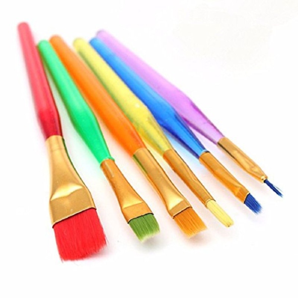 Кисти кондитерские цветные (набор 6 шт)