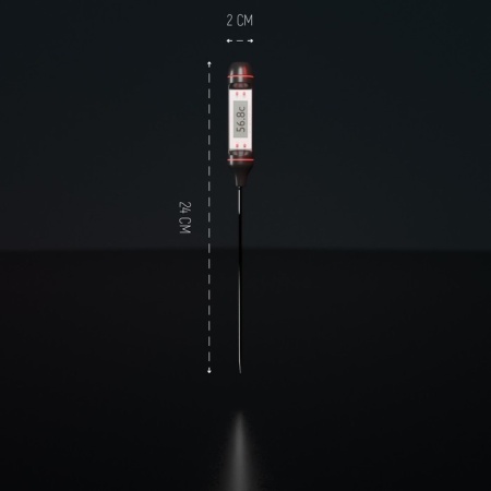 Термощуп кухонный Luazon LTR-05 (термометр игольчатый), max 300 °C, чёрный