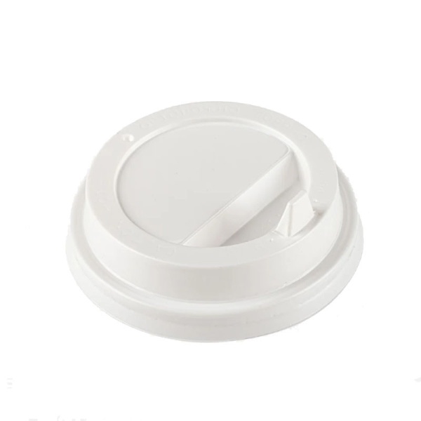 КРЫШКА пластиковая для стакана бумажного "Cake to go", белая