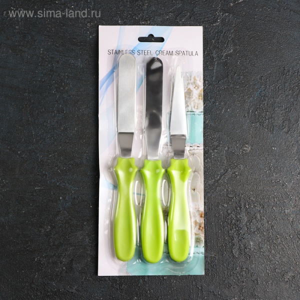 Набор лопаток кондитерских «Ночь», 3 шт