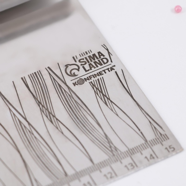 Шпатель кондитерский для выравнивания "Кухня-сердце дома", металл, 15*12 см