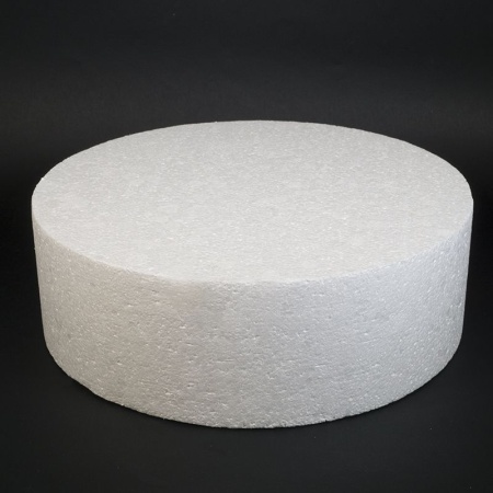 Фальш ярус для торта, КРУГ 30 см, высота 10 см (пенопласт)