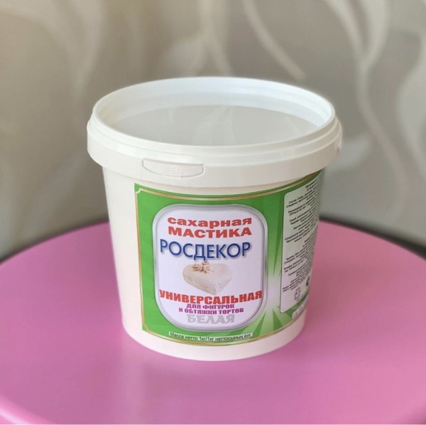 Мастика "РОСДЕКОР"  Белая, 1 кг