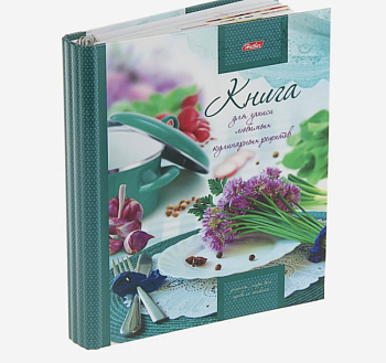 Книга для записи кулинарных рецептов А5, 80 листов на кольцах "Готовим с радостью", твёрдая обложка