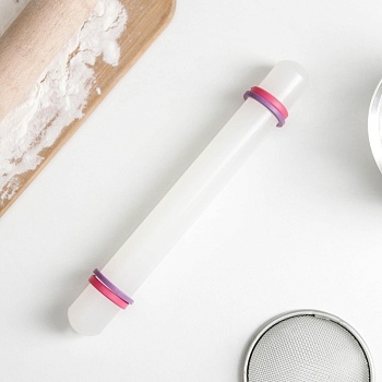 Скалка с ограничителями кондитерская Konfinetta, 32,5 см