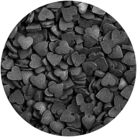 Посыпка кондитерская "Сердечки черные мини", 50 гр