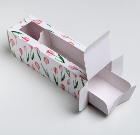 Коробка для макарон «Мартовский котик», 180*55*55 мм