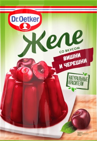 Желе готовое Dr.Oetker, "Вишня и черешня", 45 гр