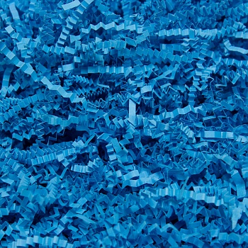 Наполнитель бумажный Светло-синий, 50 г (гофрированный)