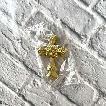 Фигурка из шоколадной глазури "Крестик", золото