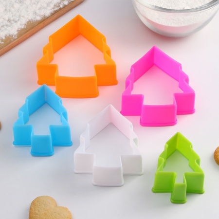 Набор форм для вырезания печенья «Елочка», 5 шт