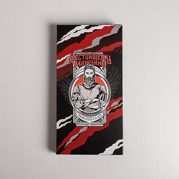 Коробка для шоколада с окном 17,3×8,8×1,5 см «Настоящему мужчине»