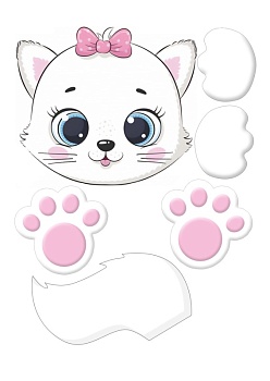 Кошечка №1, картинка на сахарной бумаге