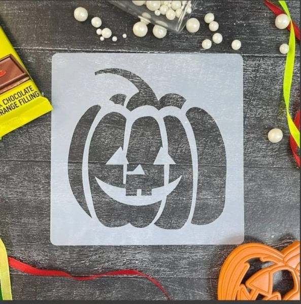 Трафарет пластиковый "Тыква " 15*15 см