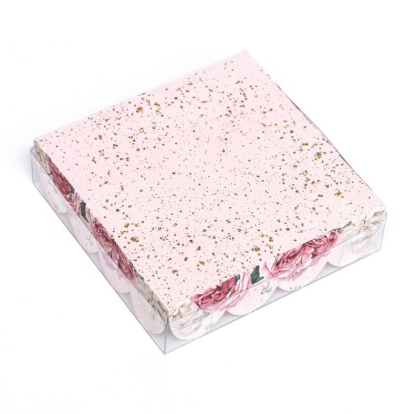 Коробка для печенья и пряников "Самой нежной", 120*120*30 мм