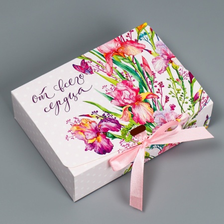 Коробка складная подарочная «От всего сердца», 165*125*50 мм