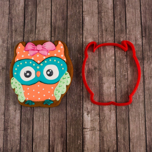 Вырубка для пряника "Совушка" пластик, 11*10 см