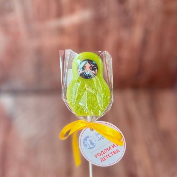 Леденец из изомальта Русская модница, 5 см