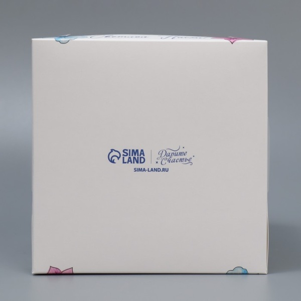 Коробка для кулича с окном «Светлой Пасхи!», 15 × 15 × 18 см