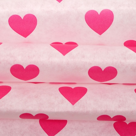 Бумага силиконизированная «Сердце», в листах, 18*18 см, набор 10 шт