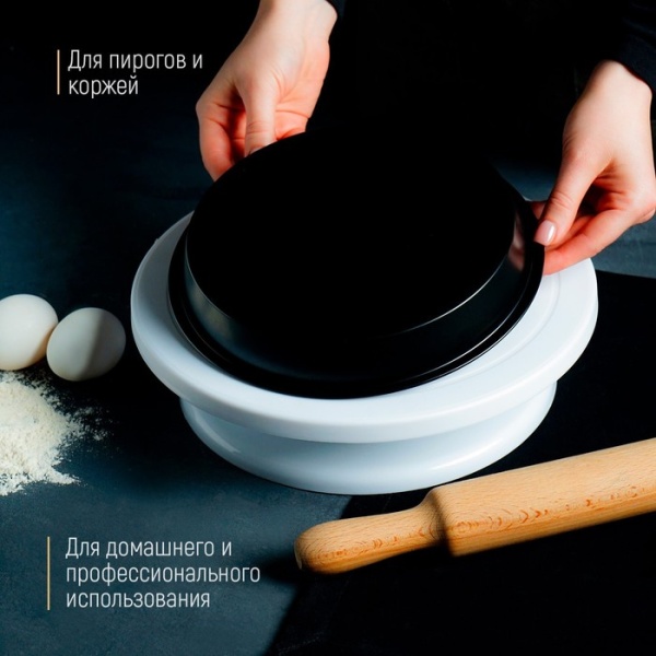 Форма для выпечки Доляна «Круг. Жаклин», 22×3 см, антипригарное покрытие