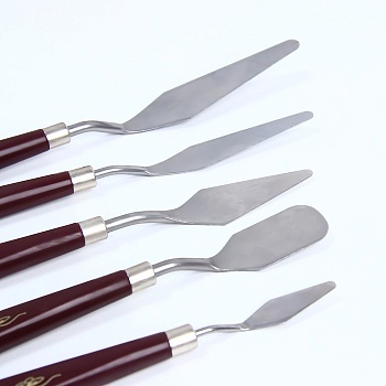 Набор лопаток кондитерских Доляна, мастихины, 5 шт, 22×2×1,5 см Набор лопаток кондитерских Доляна, мастихины, 5 шт, 22×2×1,5 см