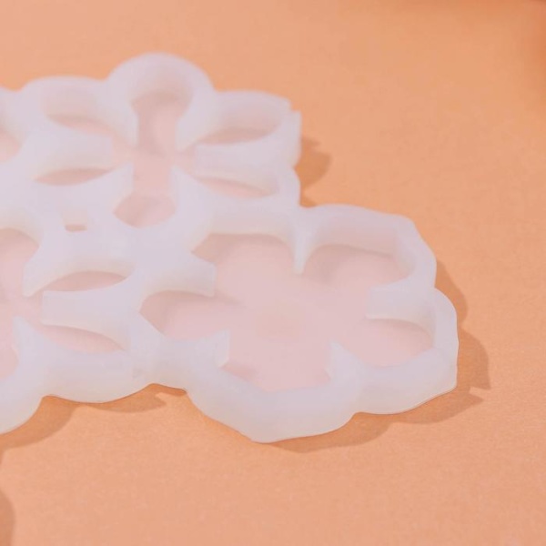 Силиконовая форма для леденцов "Цветочки"