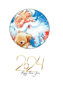 Бенто Новый 2024 год №1, картинка на сахарной бумаге Бенто Новый 2024 год №1, картинка на сахарной бумаге