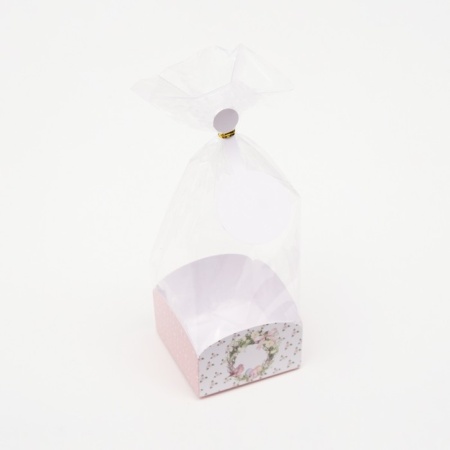 Пакет с жестким дном для куличей и яиц "ХВ", 9 х 9 х 32 см