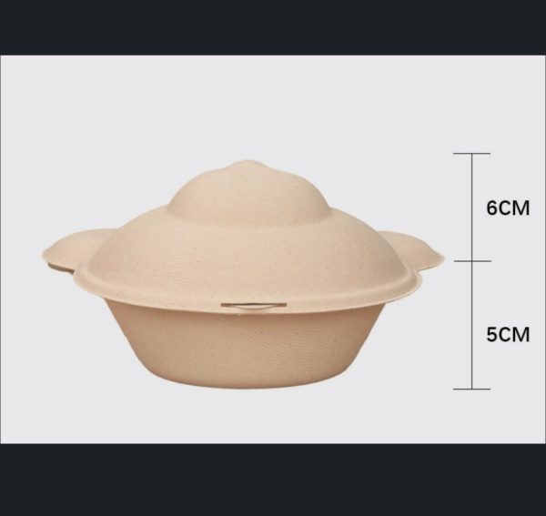 Коробка для бенто-торта Мишка, крафт, дно 100*90 мм