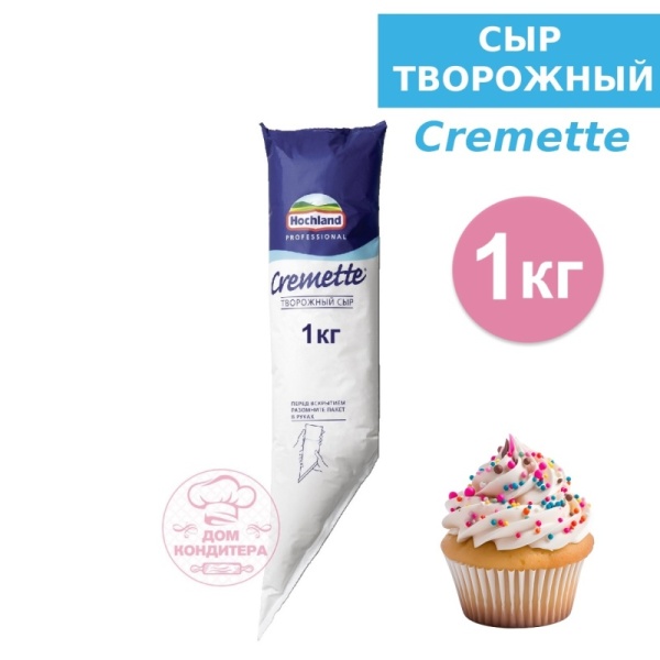Сыр творожный Hochland Cremette 65%, 1 кг