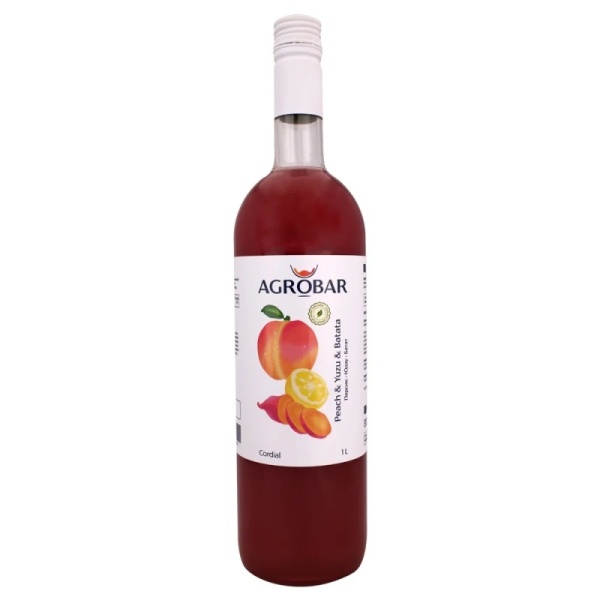 Кордиал (основа для лимонада) Agrobar, Юдзу-Персик-Батат, опт 1 л