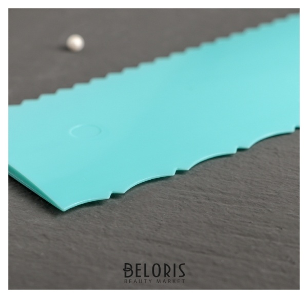 Шпатель кондитерский пластик, двойной Узор 25,5×7,5 см