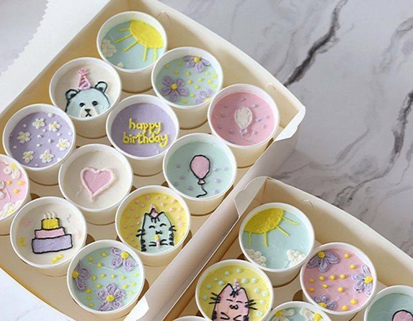 Стакан бумажный "Cake to go", белый, 250 мл