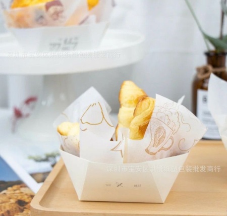 Бумага упаковочная для бенто-торта "Париж", 18 х 18 см, набор 10 шт