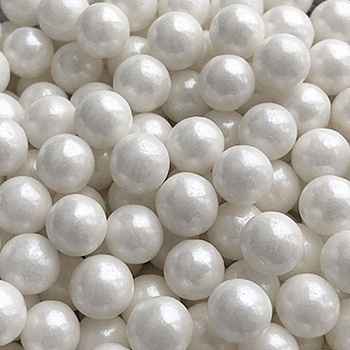 Посыпка кондитерская  "Шарики 10 мм" белые 30 гр