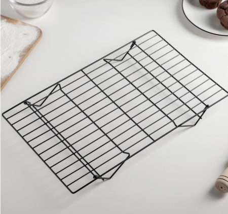 Решётка для остывания выпечки 3-х ярусная, 40,5×25 см, цвет чёрный