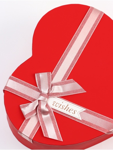 Коробка подарочная «Сердце», красная, 26*23*10 см